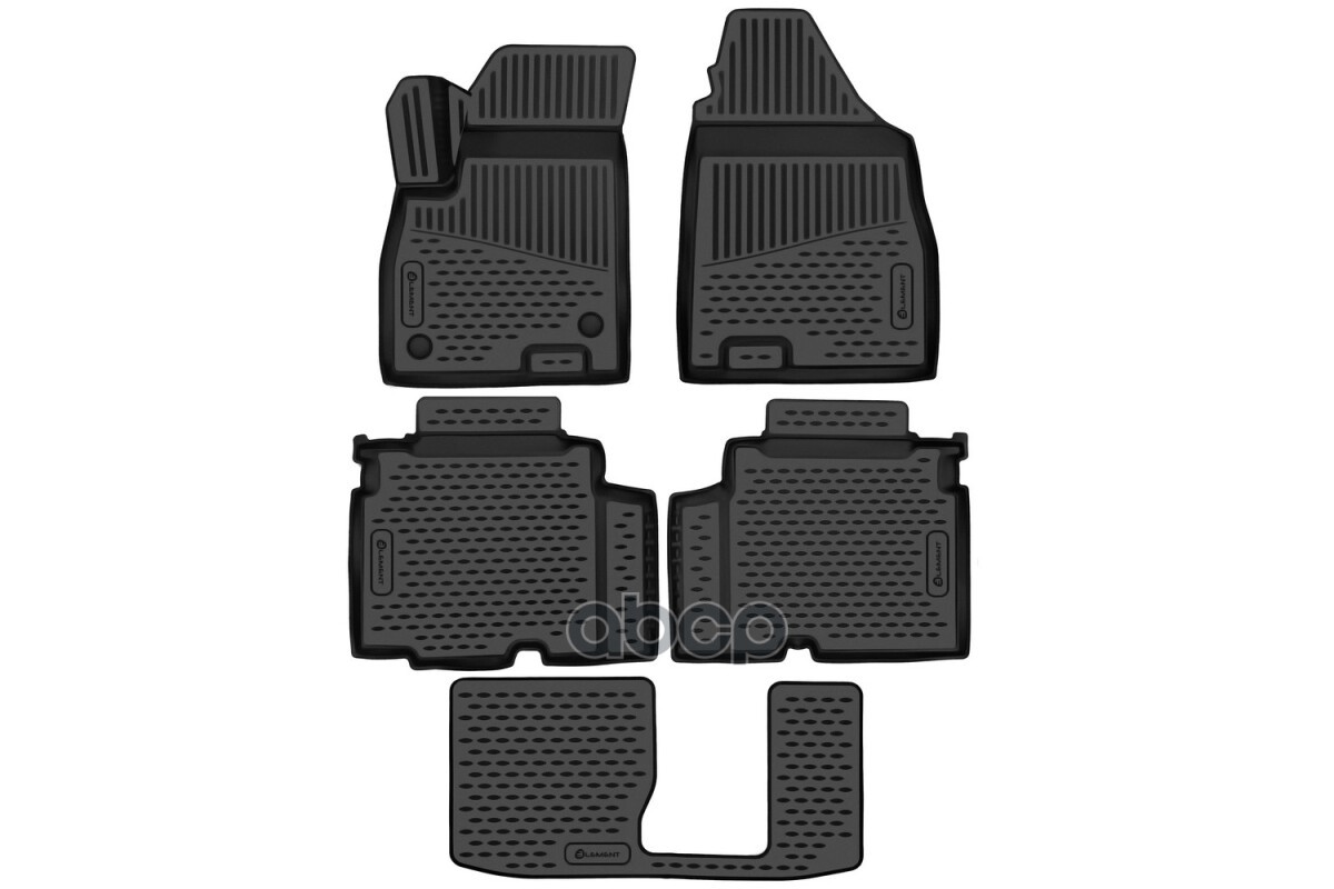 Коврики 3D в салон подходят для JETOUR X90 Plus 2023 - 5шт. (полиуретан) / Джитур X90 Плюс Autofamily арт. ELEMENT3DAN0579210K