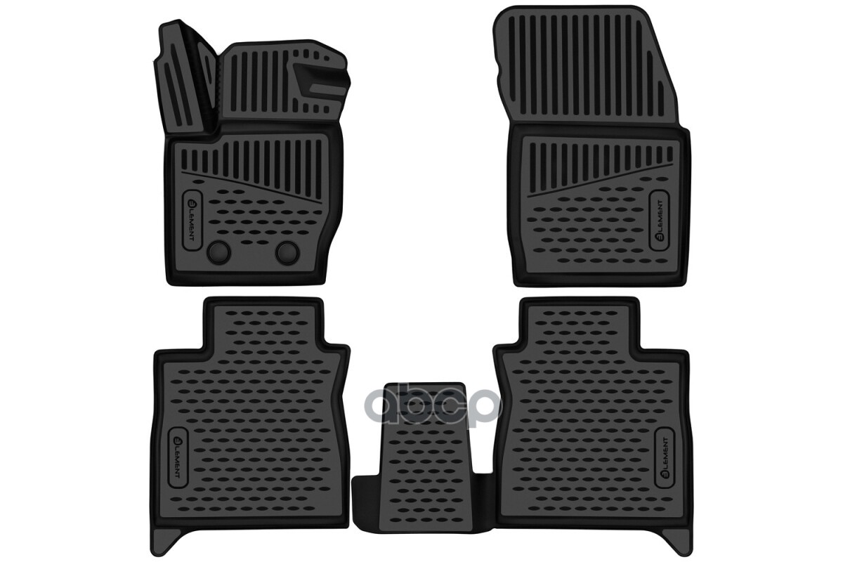 Коврики 3D в салон подходят для HAVAL H5 2024 - 4шт. (полиуретан) / Хавал Н5 Autofamily арт. ELEMENT3DAN0718210K
