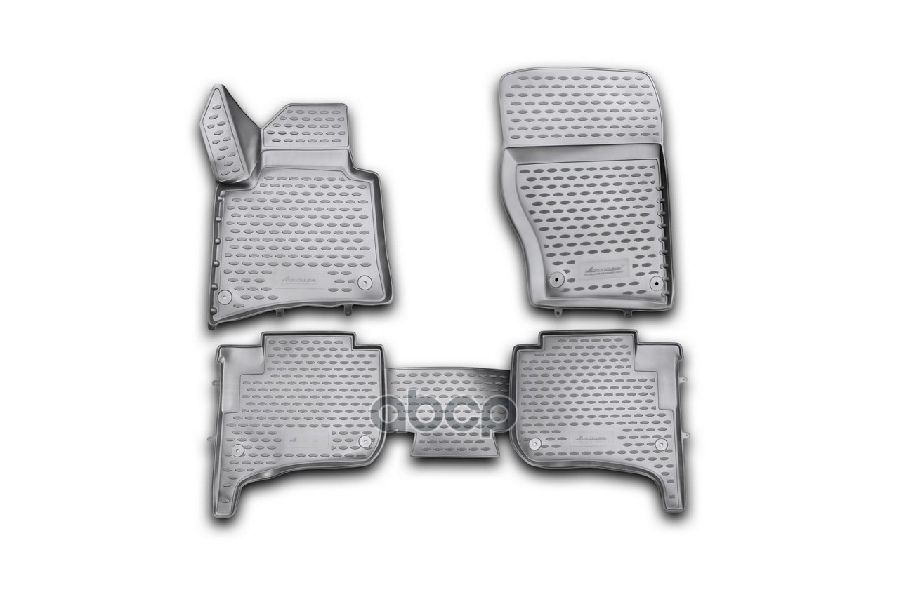 Коврики 3D в салон VW Touareg II 2010-2015, 2015-03/2018, 2-х зонный климат-контроль, 4 шт. (полиуре Autofamily арт. NLC3D513...