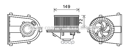 Вентилятор Отопителя Audi A3  Tt  Seat Cordoba  Leon  Toledo Ava арт. ai8378