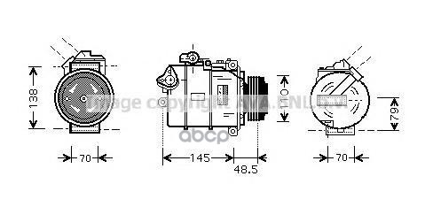 Компрессор Кондиционера Bmw: 3-Serie (E46) 330D/330Xd 03/03-02/05, 3-Serie Cabrio/Coupe (E46) 330Cd 03/03-12/07, X3 (E83) 3.0...