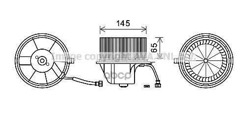 Вентилятор Отопителя Vw Caravelle T4  Multivan T4  Transporter T4 Ava арт. vn8351