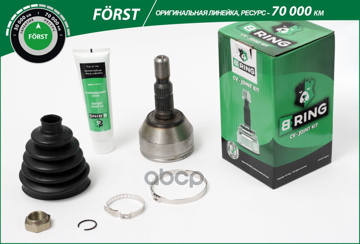 Шрус OPEL Astra H (04-)  Zafira (05-) (наруж.) [33/22] (BOC1710) B-RING FORST B-RING арт. boc1710