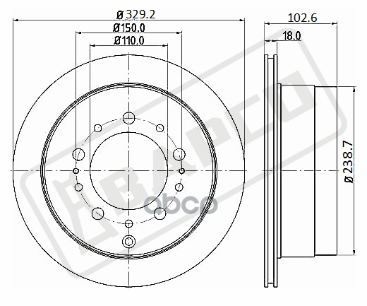 Диск Тормозной Вентилируемый Bapco Bd0052 BAPCO арт. BD0052
