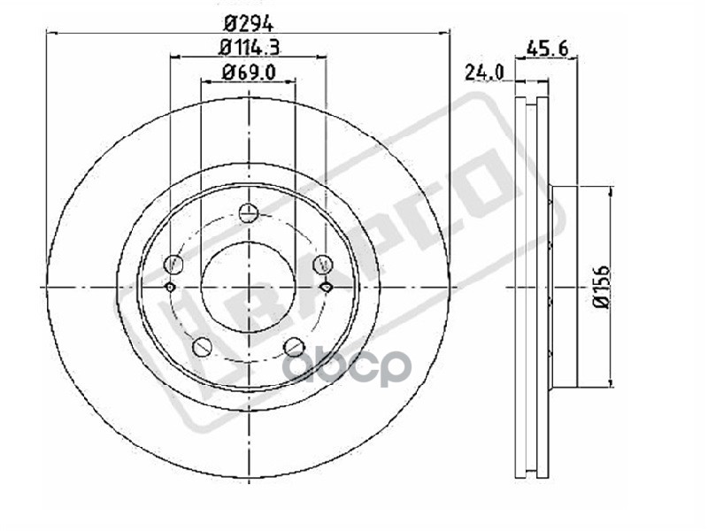 Тормозной Диск Вентилируемый Bapco Bd0304 BAPCO арт. BD0304