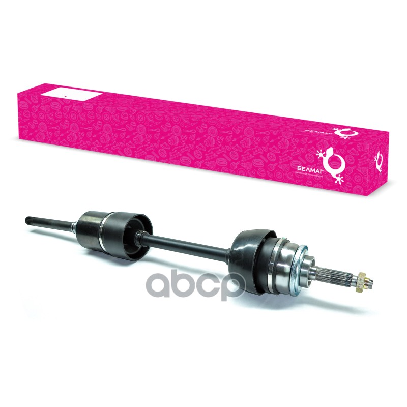 Привод правый в сборе 2123 (24 шлица) с внутренним трипоидным ШРУСом BELMAG арт. BM8666