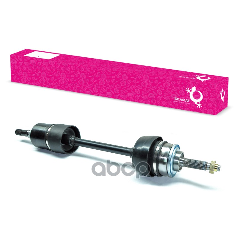 Привод левый в сборе 2123 (24 шлица) с внутренним трипоидным ШРУСом BELMAG арт. BM8667