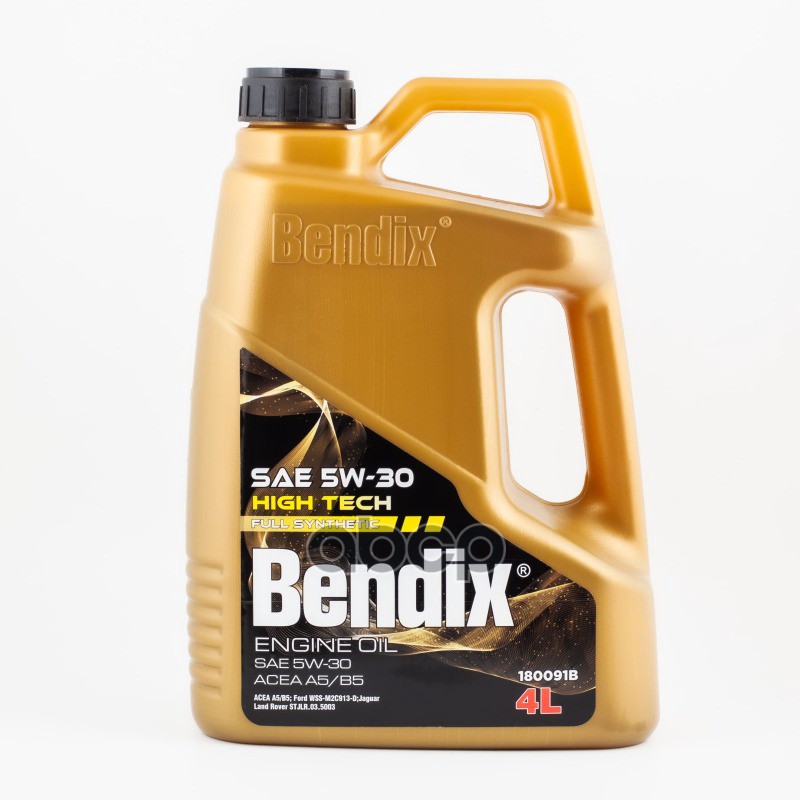 Масло моторное 4л.  синтетика BENDIX HIGH TECH 5W-30 A5 ACEA A5/B5 STJLR.03.5003 Ford WSS-M2C913-D BENDIX арт. 180091b