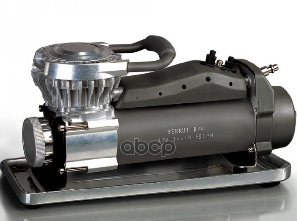 Компрессор Профессиональный 14 Атм. 98 Л/Мин. 35 А. Шланг 7,5 М. Кабель 2,4 М. 12 В. Сумка Berkut R24 BERKUT арт. R24