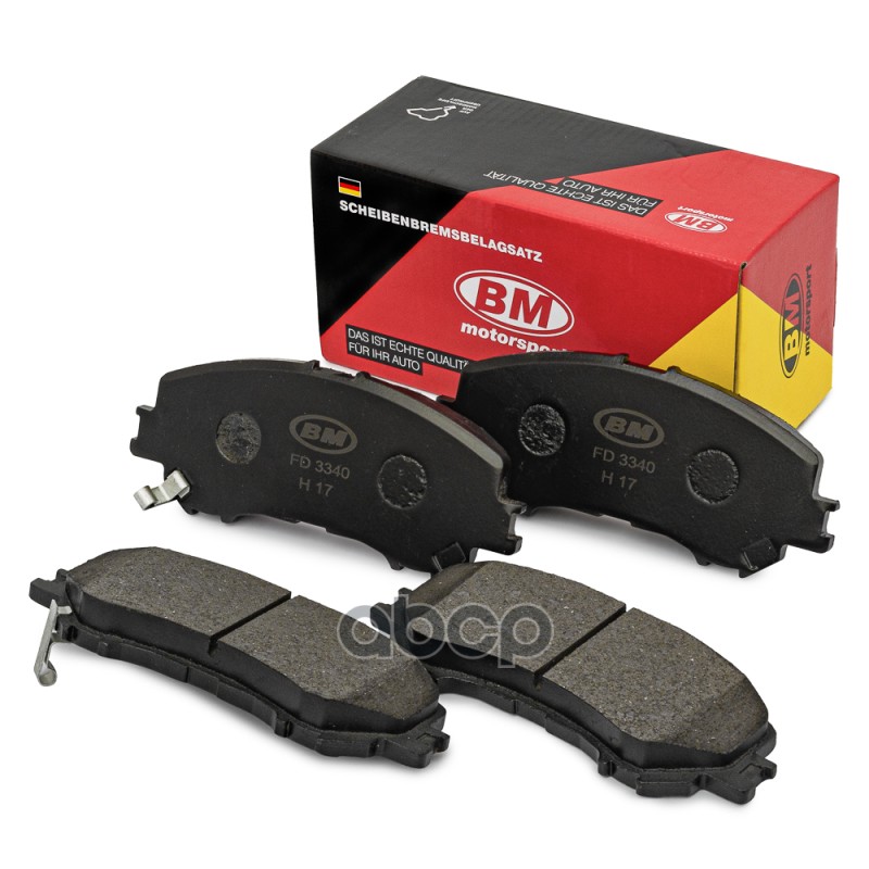 Колодки тормозные дисковые передние FD3340 BM-Motorsport арт. FD3340