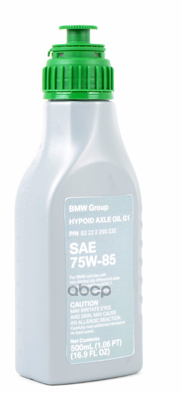 Масло трансмиссионное Hypoid Axle Oil G1 75W85 GL-4 0,5л BMW арт. 83222295532