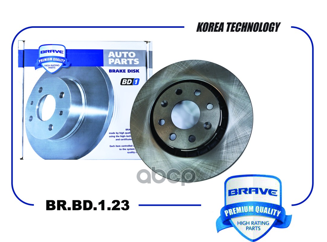 Диск тормозной передний 96471275 BR.BD.1.23 RAVON R3, AVEO T250 05-11 256 BRAVE BRBD123 BRAVE арт. BR.BD.1.23