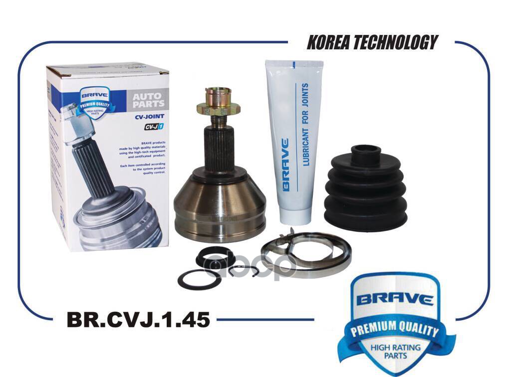 Шрус внешний Polo Sedan RUS 09-, Rapid 12- Fabia 07- АКПП BRAVE BR.CVJ.1.45 BRAVE арт. BR.CVJ.1.45