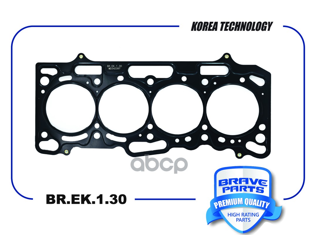 Прокладка ГБЦ MD342397 BR.EK.1.30 Mitsubishi Lancer IX 1.6, 4G18 BRAVE арт. BR.EK.1.30