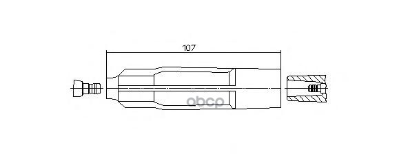 Наконечник в/в провода 2ooo Ohm BREMI арт. 13343/2