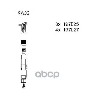 Комплект Высоковольтных Проводов BREMI арт. 9A32