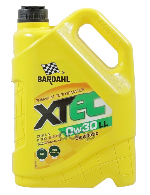 0W30 Xtec Ll C3 Vw 504.00/507.00 5L (Синт. Моторное Масло) Bardahl арт. 34143