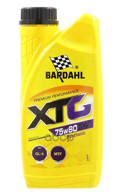 Масло трансмиссионное синтетическое BARDAHL XTG 75W-80 MTF 1л 34991 Bardahl арт. 34991