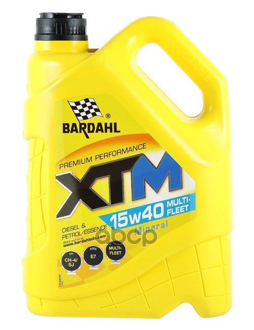 15W40 Xtm Sj/Sh-4 5L (Минеральное Моторное Масло) Bardahl арт. 36883
