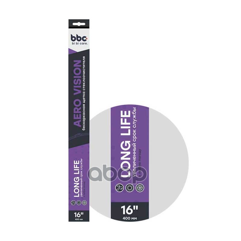 Щетка Стеклоочистителя Бескаркасная, 400 Мм 4902 BiBiCare арт. 4902