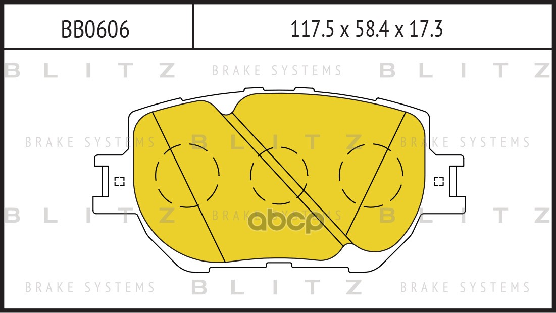 Колодки Тормозные Дисковые Передние Toyota Celica/Corolla/Corolla Verso 99- Bb0606 Blitz арт. BB0606