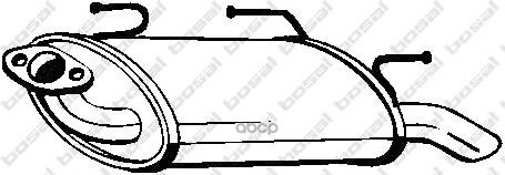 Глушитель, Задняя Часть Nissan Almera N16 00-06 Bosal 145-611 Bosal арт. 145-611