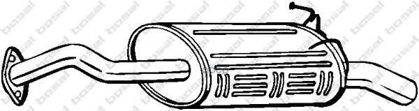 Глушитель Выхлопных Газов Конечный Bosal арт. 163063