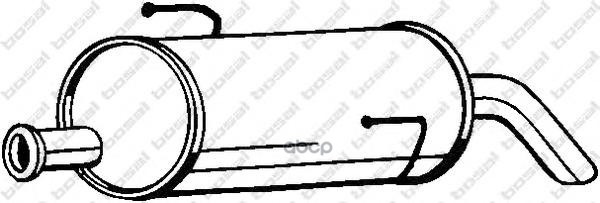 Глушитель Выхлопных Газов Конечный Bosal арт. 190001