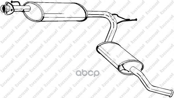 Глушитель Задняя Часть Bosal 283-581 Bosal арт. 283-581