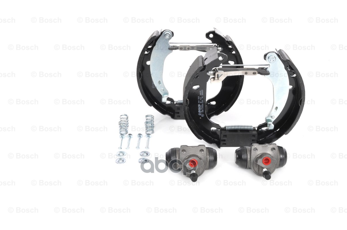 Колодки тормозные барабанные с ремкомплектом и цилиндрами SUPER PRO Bosch арт. 0204114073
