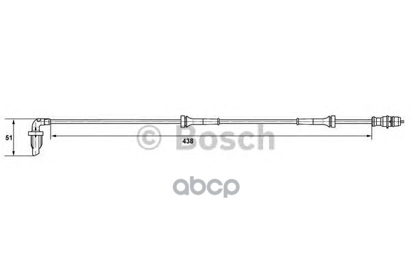 Датчик Abs Renault Logan -01/08 Зад.лев. Bosch арт. 0265007582