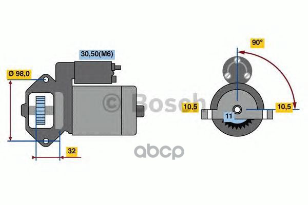 Стартер Bosch арт. 0986023570