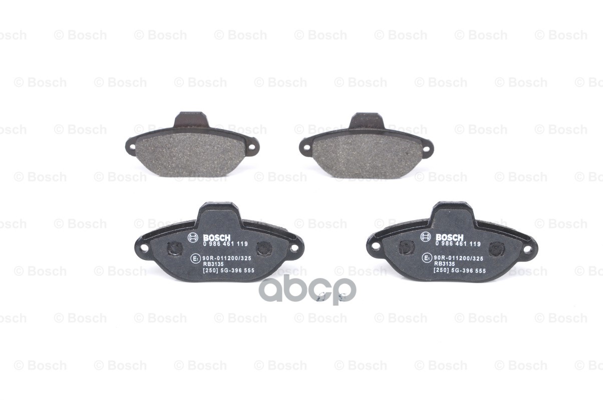 Колодки Тормозные Дисковые Fiat Panda 2 2003-Н.в, Punto 1 1993-2003 Передние Bosch арт. 0986461119