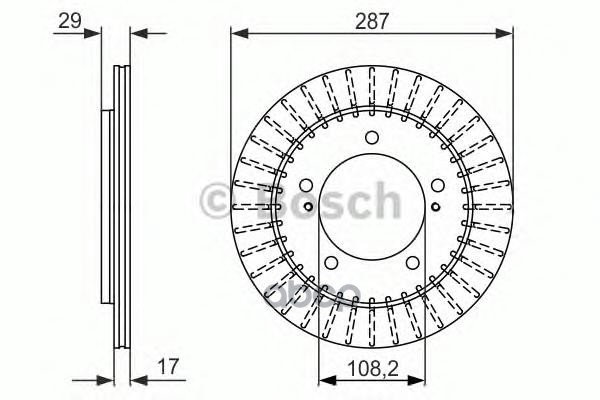 Диск тормозной Bosch арт. 0986479486