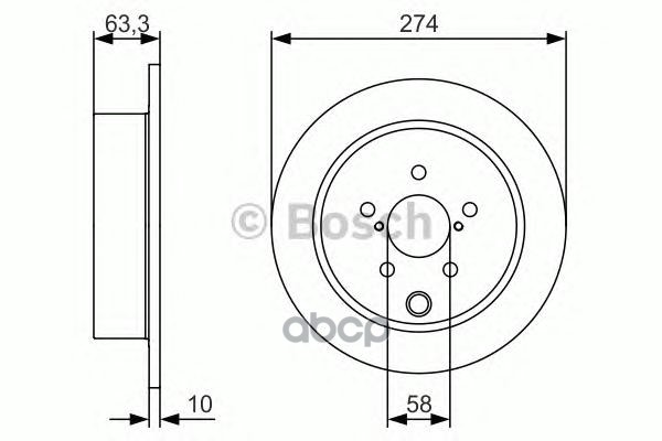 Диск тормозной Bosch арт. 0986479634