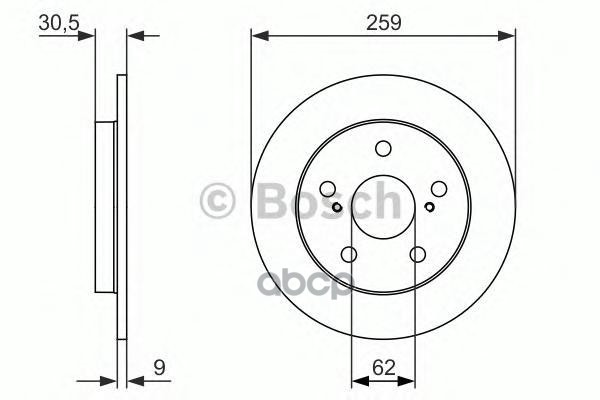 Диск тормозной Bosch арт. 0986479765