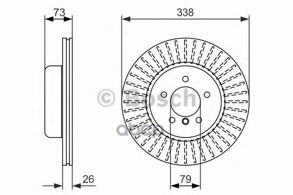Диск Тормозной | Перед | Bosch арт. 0986479773