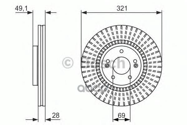 Диск Тормозной Bosch арт. 0986479786
