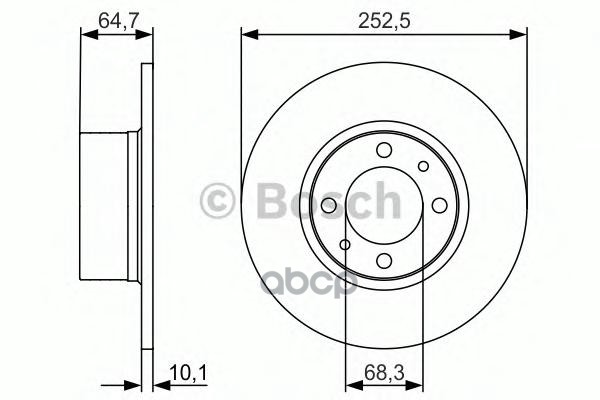 Диск Тормозной Bosch арт. 0986479988