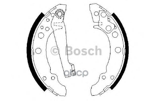 Колодки тормозные барабанные Bosch арт. 0986487002