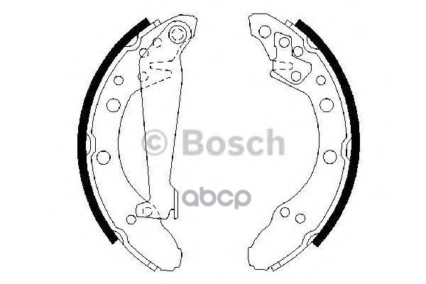 Колодки Тормозные Барабанные Bosch арт. 0986487536