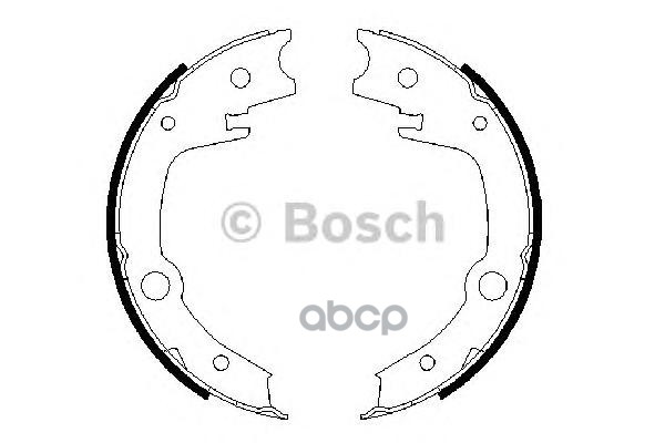 Колодки Тормозные Стояночного Тормоза Toyota Avensis (T250), Corolla (E120) Bosch арт. 0986487679