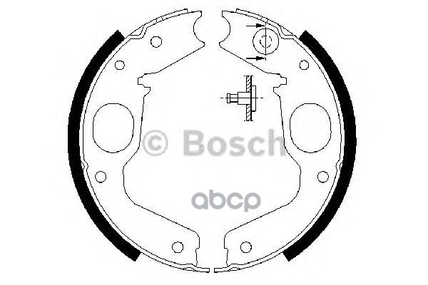 Колодки тормозные барабанные Bosch арт. 0986487719