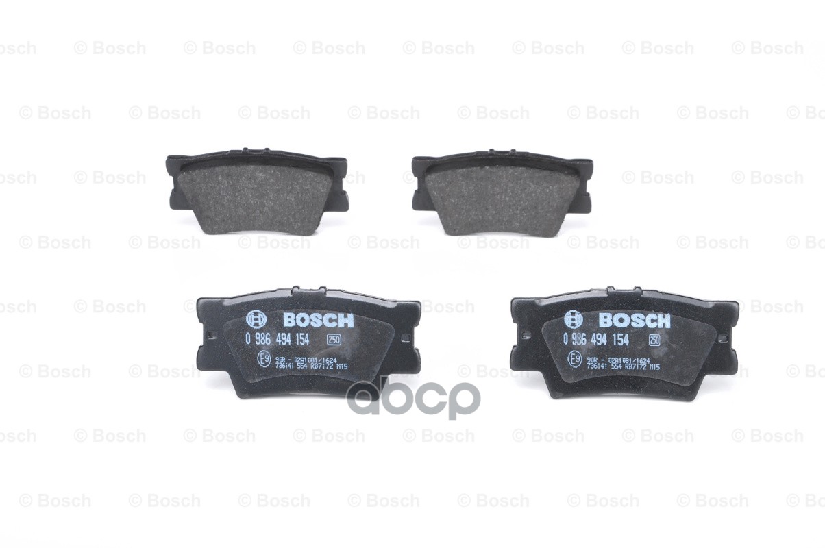 Комплект колодок тормозных, диско 0986494154 Bosch арт. 0986494154