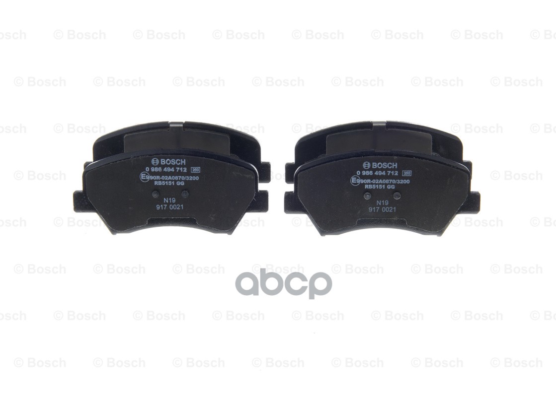 Колодки тормозные дисковые перед Bosch арт. 0986494712