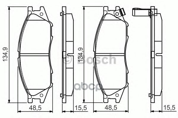 Колодки Тормозные Дисковые | Перед | Bosch арт. 0986495146