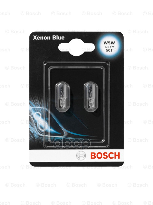 Лампа [2шт] XENON BLUE W5W 12V 55W [блистер] 1987301033 Bosch арт. 1987301033