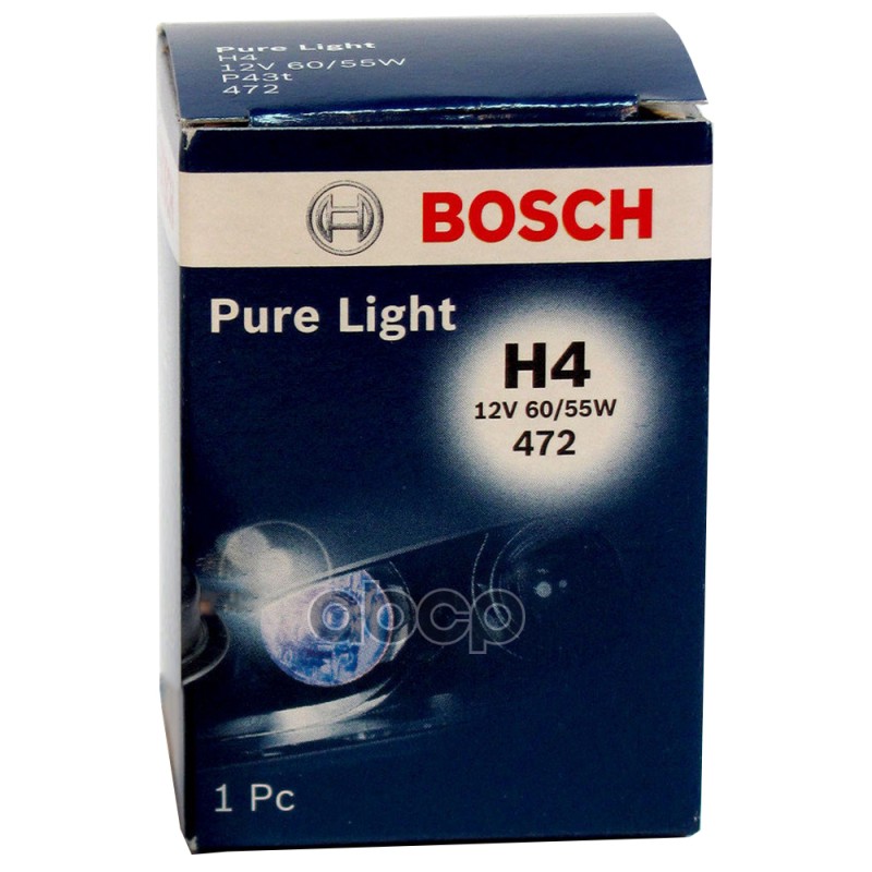 Лампа STANDARD H4 12V 60/55W 1987302041 Bosch арт. 1987302041