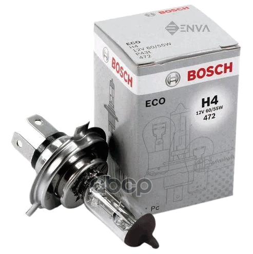 Лампа ECO H4 12V 60/55W 1987302803 Bosch арт. 1987302803