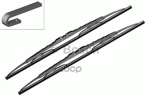 Щетки стеклоочистителя каркасные Eco 450/450мм крепление Hook Bosch арт. 3397005159